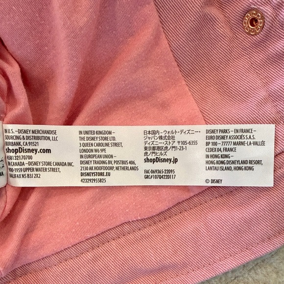 Disney Minnie Mouse Light Pink Denim Jacket with Bow Accents Size XS - Picture 10 of 12